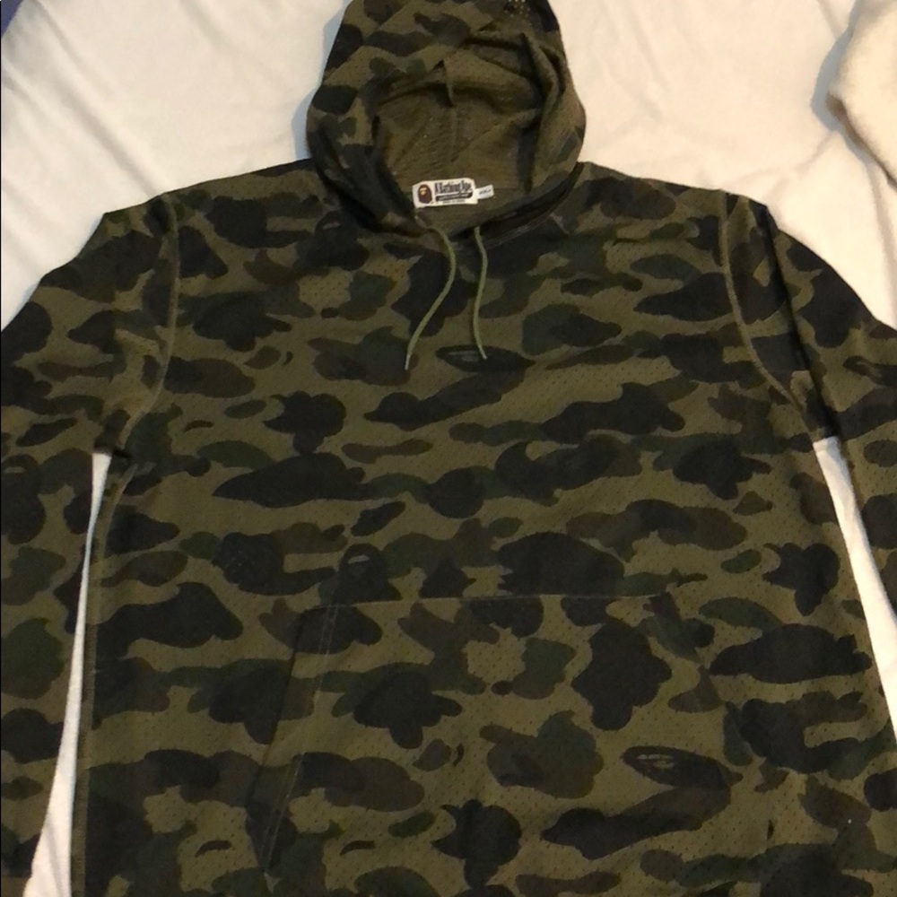 A Bathing Ape mesh hoodie. Authentic Bape